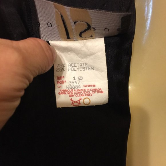 J S Boutique Black Cocktail Evening Sheath Dress & Matching Jacket Size 10 - Picture 9 of 11